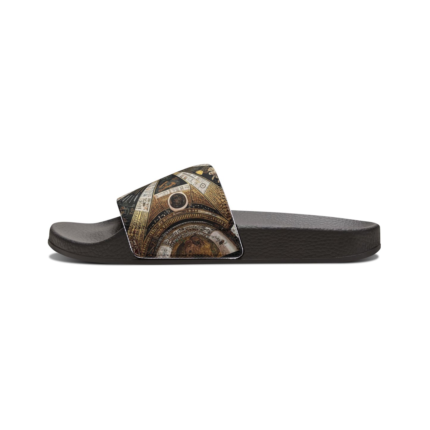 Stylish Removable-Strap Sandals for Men - Unique Graphic Design